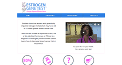 Desktop Screenshot of estrogengenetest.com