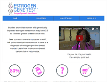 Tablet Screenshot of estrogengenetest.com